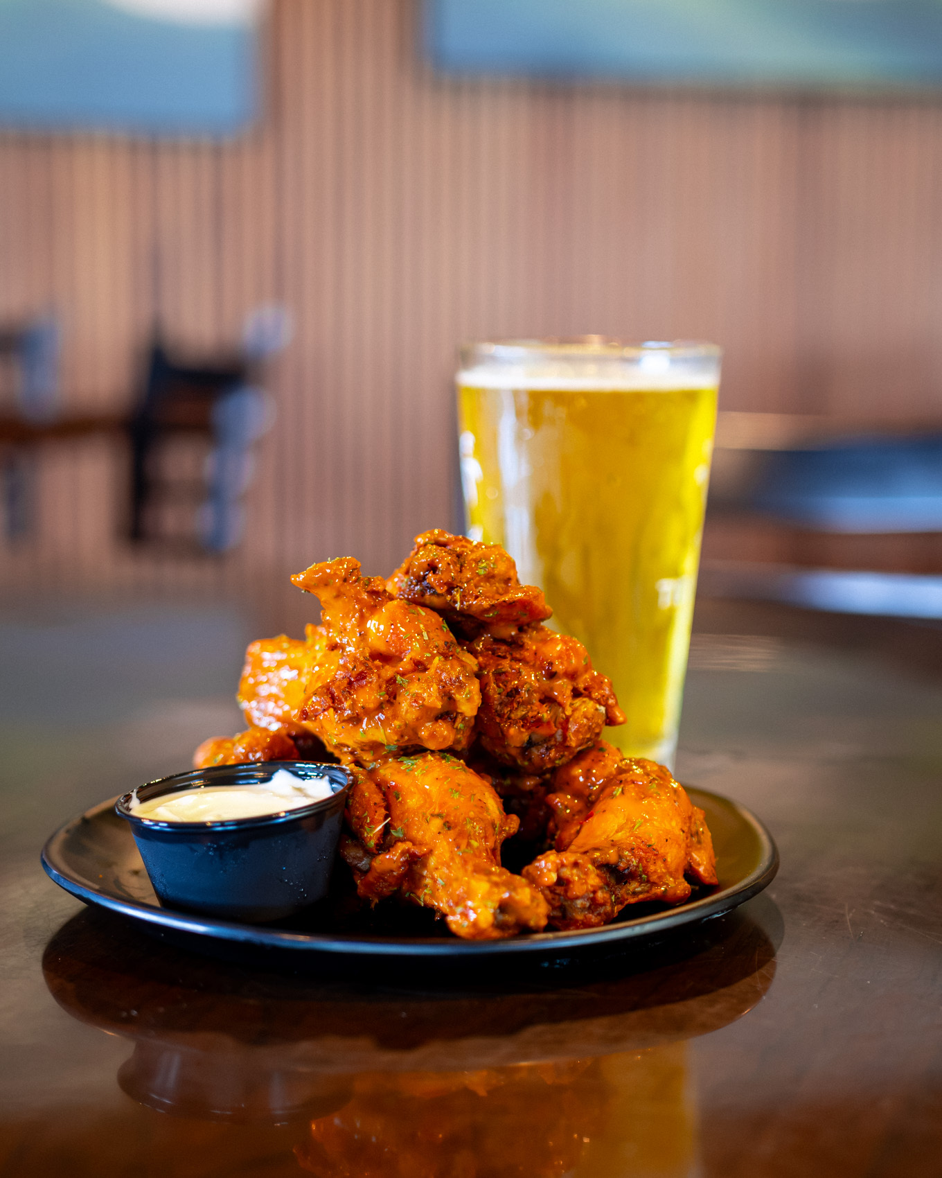 Wings and a cold draft at Tavern on the Trail